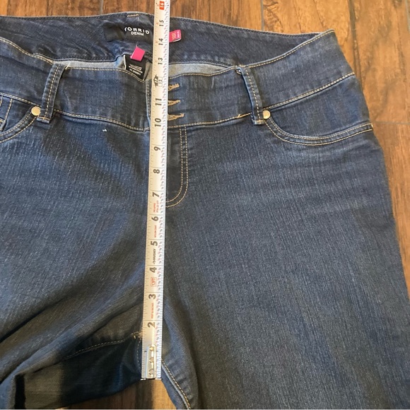 Torrid Women’s Jeans 18R Blue Skinny Stretch Medium Blue Wash Whiskered 18R Reg - Picture 7 of 10